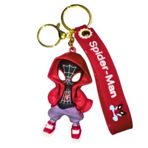 Spider Hero Keychain – Cute Hoodie Style p-14