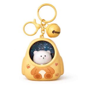 Cute Astronaut Bear Keychain – Perfect Gift p-42