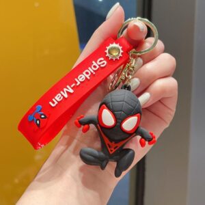 Spider-Man Keychain | Cute Cartoon Keyring for Bag & School Bag
