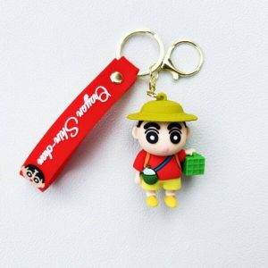 24 Shinchan Keychain | Cute Cartoon Key Ring for Bag & School Bag