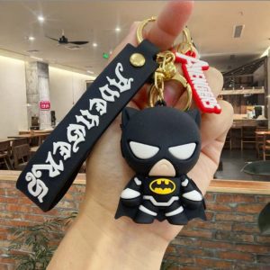 39 Batman Anime Keychain | Cute Cartoon Keyring for Bag & School Bag