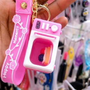 33 Purple Mini Oven Keychain | Cute Light Up Keyring for Bag & School Bag