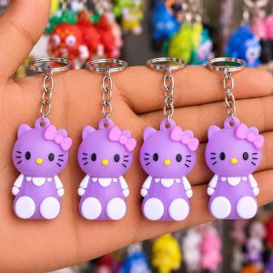 65 এক পিছ Hello Kitty Keychain | Cute Cartoon Keyring
