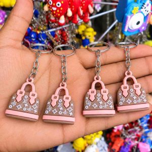 90 এক পিছ Pink Handbag Keychain